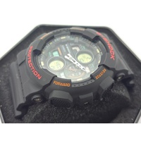 Casio G-Shock GA-140 Analog Digital Black Resin Strap Watch For Men
