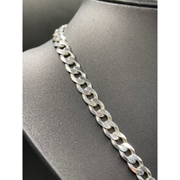 Unisex 925 Sterling Silver Curb Link Necklace
