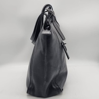 Evity Black Leather Ladies Handbag