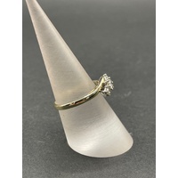 Ladies 9ct Yellow Gold Diamond Cluster Ring
