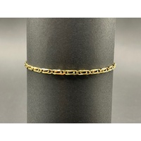 Ladies 9ct Yellow Gold Birdseye Link Bracelet