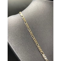 Unisex 9ct Yellow Gold Figaro Link Necklace