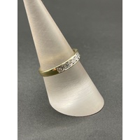 Ladies 9ct Yellow Gold Diamond Band Ring