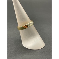Ladies 18ct Yellow Gold Diamond Band Ring