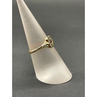 Unisex 9ct Yellow Gold Red Gemstone Ring