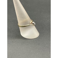 Ladies 9ct Yellow Gold Cubic Zirconia Ring