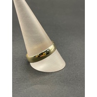 Unisex 9ct Yellow Gold Plain Band Ring