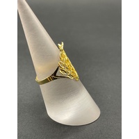 Ladies 18ct Yellow Gold Pattern Ring