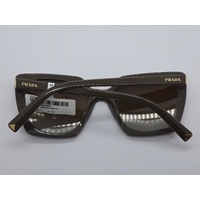Prada PR 23ZS 11J6E1 54-18 Shiny Brown Gradient Butterfly Sunglasses