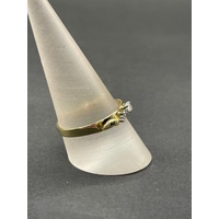 Ladies 18ct Yellow Gold Diamond Enhancer Ring