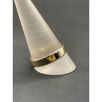 Unisex 10ct Yellow Gold Plain Band Ring