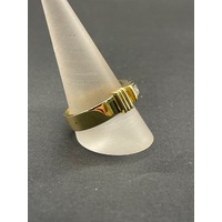 Mens 18ct Yellow Gold Diamond Ring