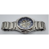 Fossil Evanston 45mm Automatic Stainless Steel Mens Watch BQ2620 Blue Dial 5ATM