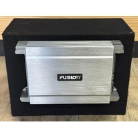 Fusion Encounter EN-41400 1400W Amp with 12 Inch Subwoofer in Enclosure Box