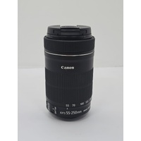 Canon EF-S 55-250mm f/4-5.6 IS STM Zoom Lens with Image Stabilizer