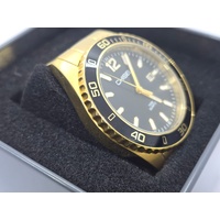 Chisel Mens Watch 5829026 Gold Black Classic Quartz Stainless Steel 100m WR