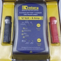 Century 12 Volt 6 Amp 9 Stage Battery Charger and Maintainer CC1206