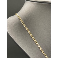 Unisex 10ct Yellow Gold Curb Link Necklace