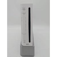 Nintendo WII Console with 1x WII Mote Wheel Attachment Power Brick and Lead