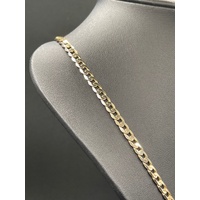 Unisex 9ct Yellow Gold Curb Link Necklace