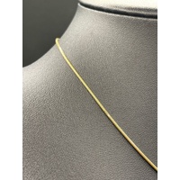 Ladies 18ct Yellow Gold Snake Link Necklace