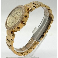 Michael Kors MK5354 Ladies Parker Chronograph Watch Gold Tone Stainless Steel