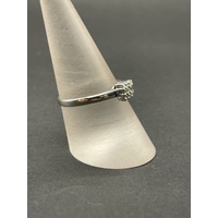 Ladies 14ct White Gold Diamond Ring