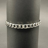 Mens 925 Sterling Silver Curb Link Bracelet