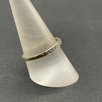 Ladies 10ct Yellow Gold Diamond Band Ring