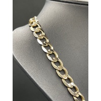 Mens 9ct Yellow Gold Curb Link Necklace