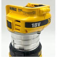 DeWalt DCW600 8mm XR Brushless Laminate Trimmer Router and 5.0Ah Battery