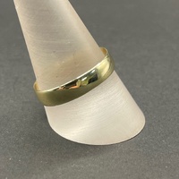 Mens 9ct Yellow Gold Plain Wedding Band Ring