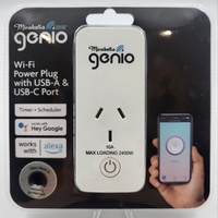 Mirabella Genio WiFi Smart Power Plug USB-A and USB-C Timer Alex