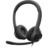 Logitech H390 USB Computer Headset Black Noise Cancelling Mic PC Mac