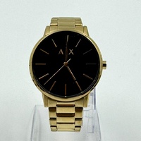 Armani Exchange Gold Tone Stainless Steel Watch Cayde AX7119 and Bracelet