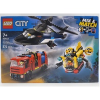 LEGO City 60462 Helicopter Fire Engine and Submarine Remix 874pcs 7+