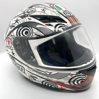 AGV K-3 Motorcycle Helmet Size M 57-58 Open Close Vents with Dust Cover