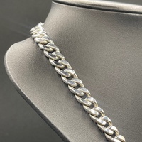 Mens 925 Sterling Silver Curb Link Necklace