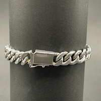 Mens 925 Sterling Silver Curb Link Bracelet