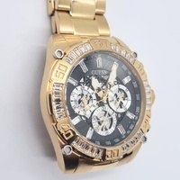 Guess GW0390G2 30 Clear Stones Gold Tone Stainless Steel Mens Watch