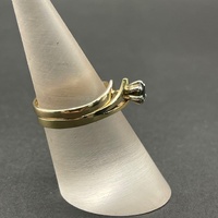 Ladies 9ct Yellow Gold Blue Sapphire Gemstone Ring Set