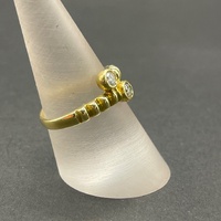 Ladies 18ct Yellow Gold Diamond Ring