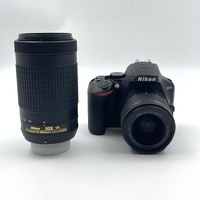 Nikon D3500 DSLR Camera Dual Lens 18-55mm and 70-300mm 64GB SD Kit