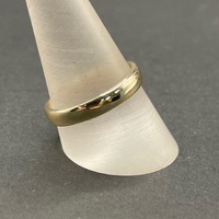 Mens 9ct Yellow Gold Plain Wedding Band Ring