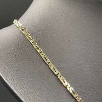 Unisex 14ct Yellow Gold Birdseye Link Necklace