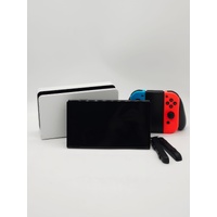 Nintendo Switch OLED Model Handheld Console Neon Blue Neon Red Joy-Con with Dock