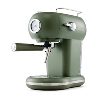 Anko Retro Espresso Coffee Machine 1.2L Green Vintage Style Home Cafe