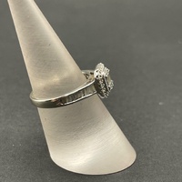 Ladies 9ct White Gold Diamond Engagement Ring