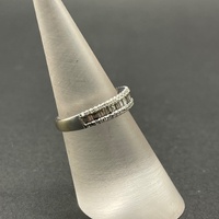Ladies 18ct White Gold Multi Row Diamond Ring