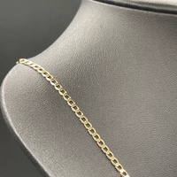 Unisex 9ct Yellow Gold Curb Link Necklace